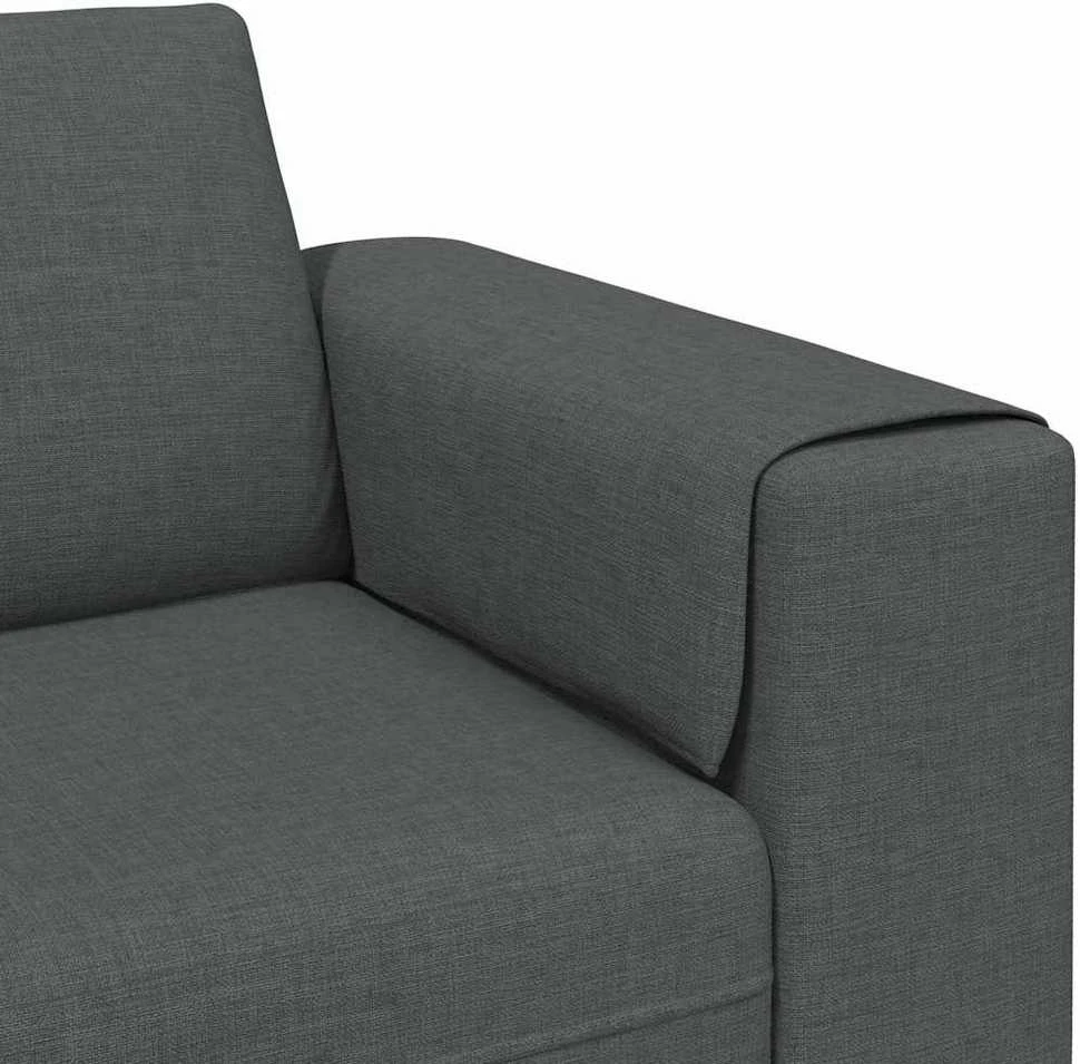 Svetainės sofa Tamsiai pilka 250 x 77 x 76 cm Poliesteris