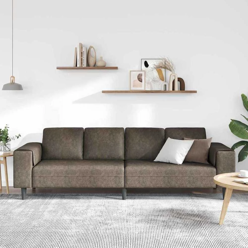 Svetainės sofa Tamsiai pilka 250 x 77 x 76 cm