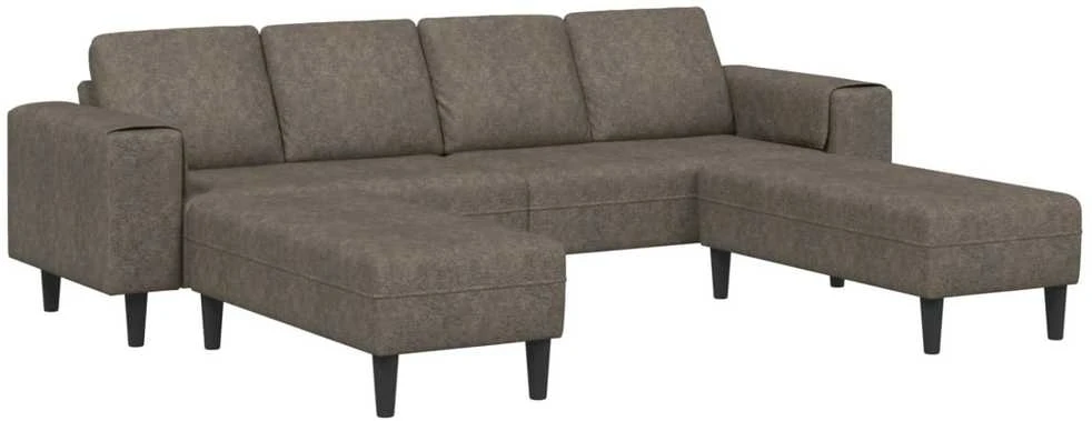Svetainės sofa 3 vnt. Tamsiai pilka