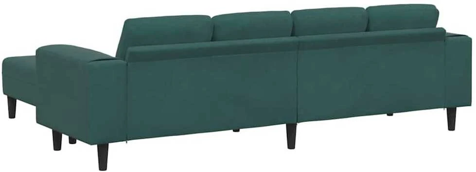 Svetainės sofa 3 vnt. Tamsiai žalia