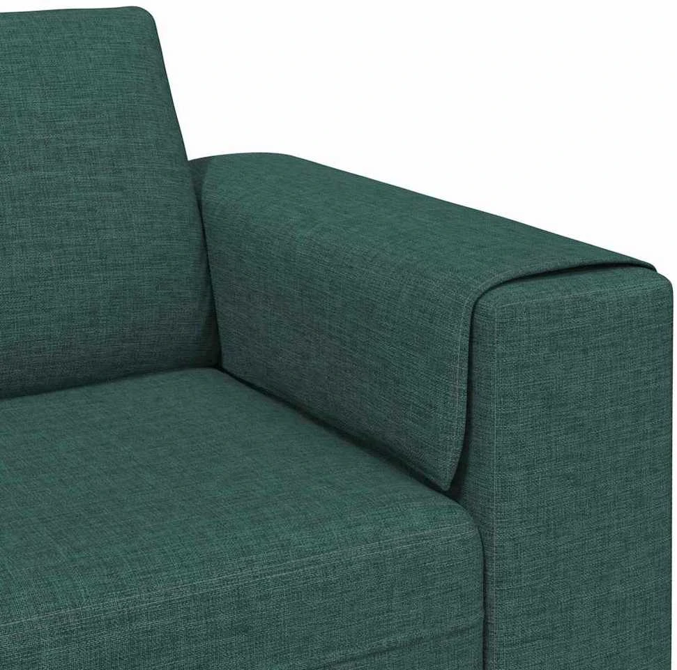 Svetainės sofa Tamsiai žalia 250 x 77 x 76 cm Poliesteris