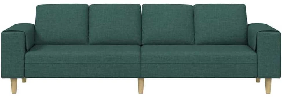 Svetainės sofa Tamsiai žalia 250 x 77 x 76 cm Poliesteris