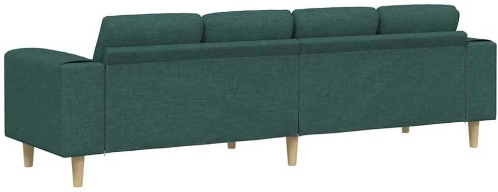 Svetainės sofa Tamsiai žalia 250 x 77 x 76 cm Poliesteris
