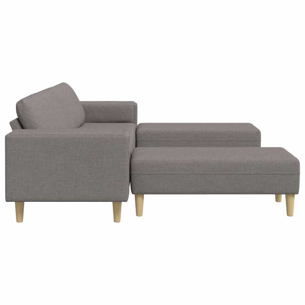 Svetainės sofa 3 vnt. Tortora Poliesteris