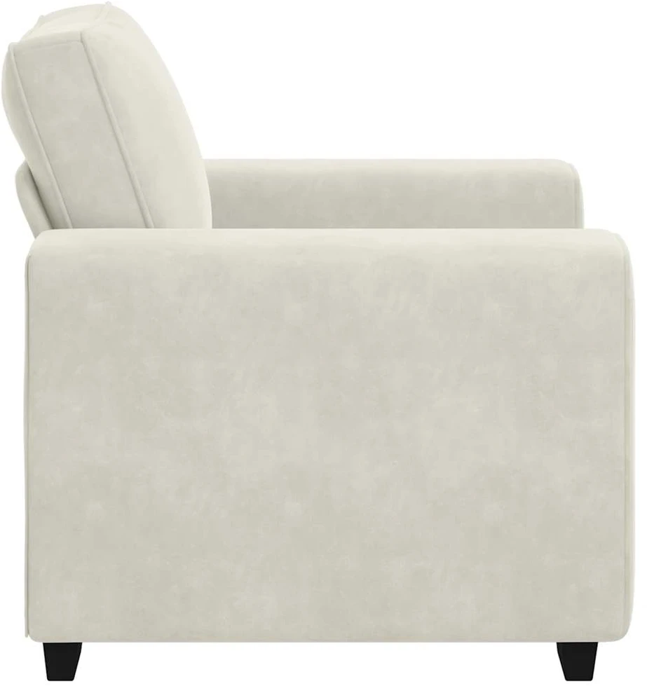 Sofa Sofos krėslas, kreminės spalvos, 100x77x82 cm, aksomas