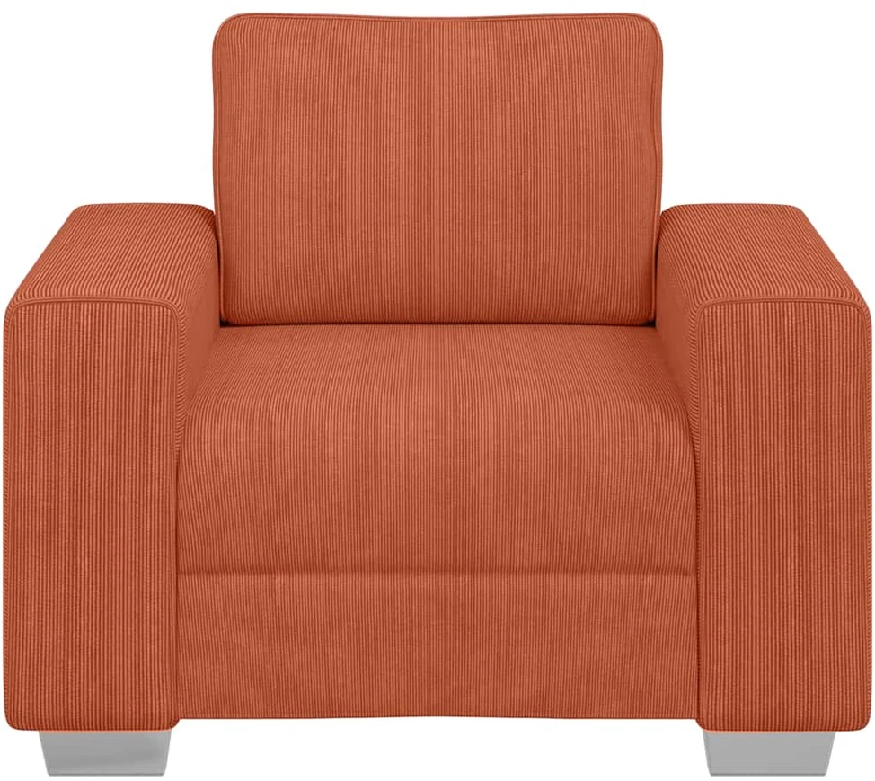 Sofa Sofos krėslas, raudonai oranžinis, 100x77x82 cm, velvetas, audinys