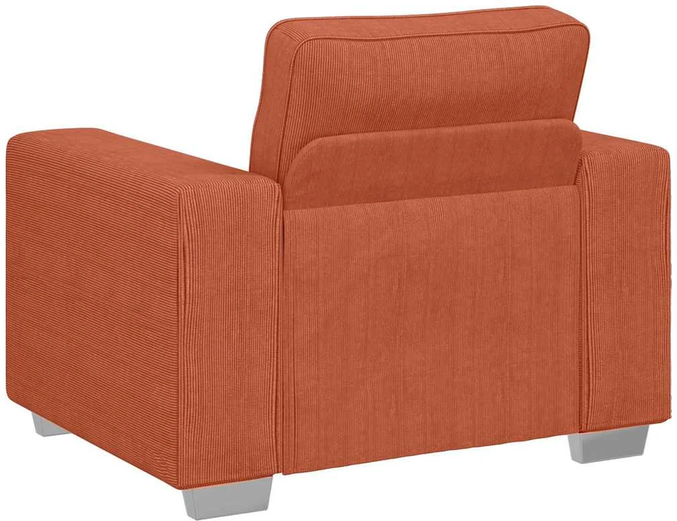 Sofa Sofos krėslas, raudonai oranžinis, 100x77x82 cm, velvetas, audinys
