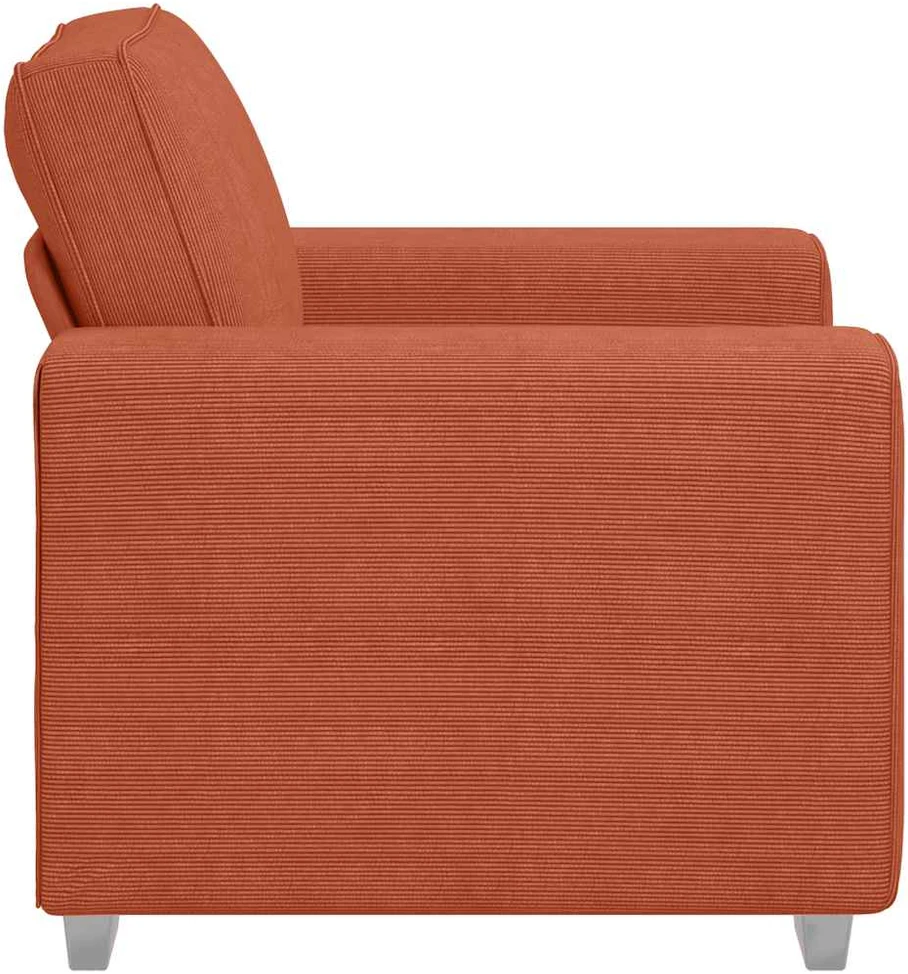 Sofa Sofos krėslas, raudonai oranžinis, 100x77x82 cm, velvetas, audinys