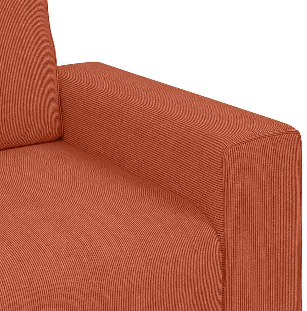 Sofa Sofos krėslas, raudonai oranžinis, 100x77x82 cm, velvetas, audinys