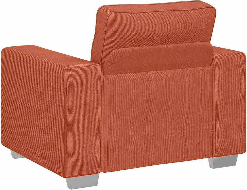 Sofa Sofos krėslas, raudonai oranžinis, 100x77x82 cm, velvetas, audinys