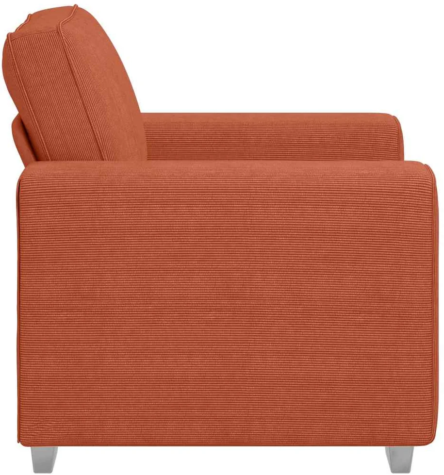 Sofa Sofos krėslas, raudonai oranžinis, 100x77x82 cm, velvetas, audinys