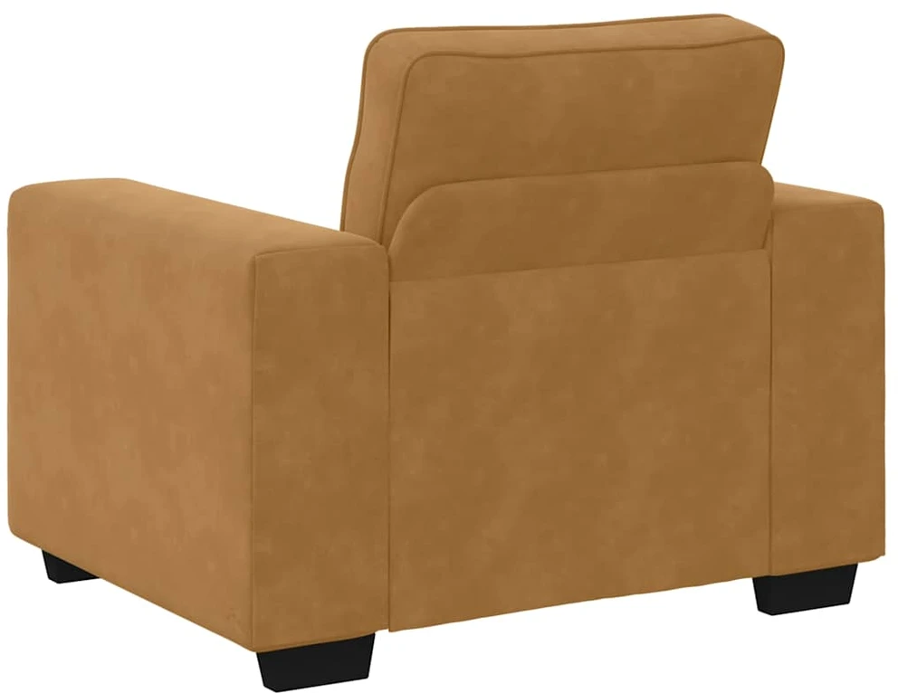 Sofa Sofos krėslas, rudas, 100x77x82 cm, aksomas