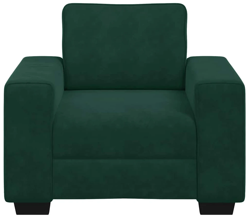 Sofa Sofos krėslas, tamsiai žalias, 100x77x82 cm, aksomas