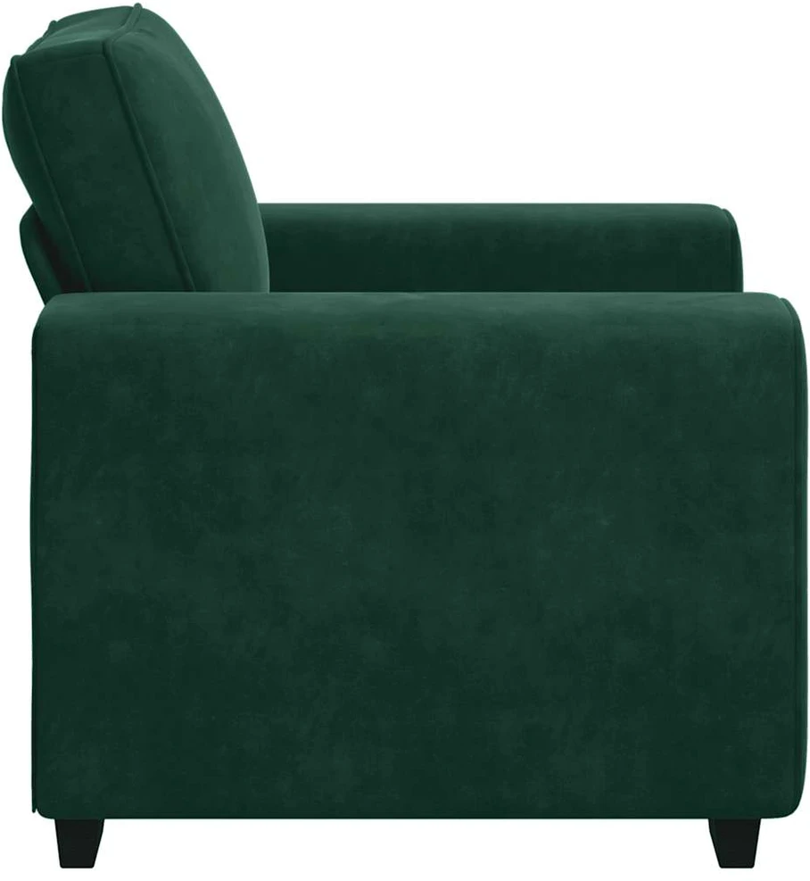 Sofa Sofos krėslas, tamsiai žalias, 100x77x82 cm, aksomas