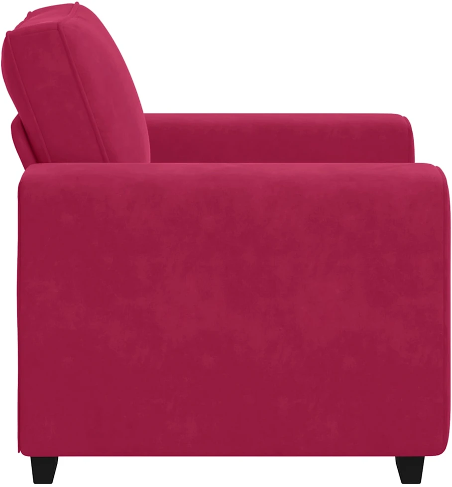 Sofa Sofos krėslas, vyno raudonumo, 100x77x82 cm, aksomas
