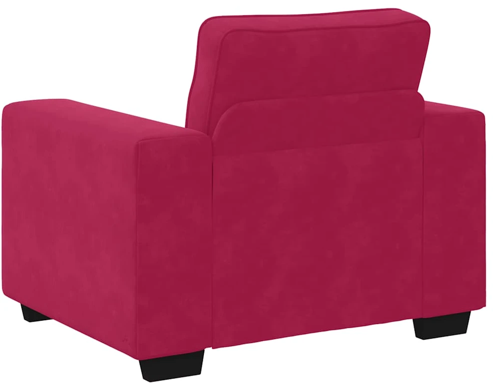 Sofa Sofos krėslas, vyno raudonumo, 100x77x82 cm, aksomas