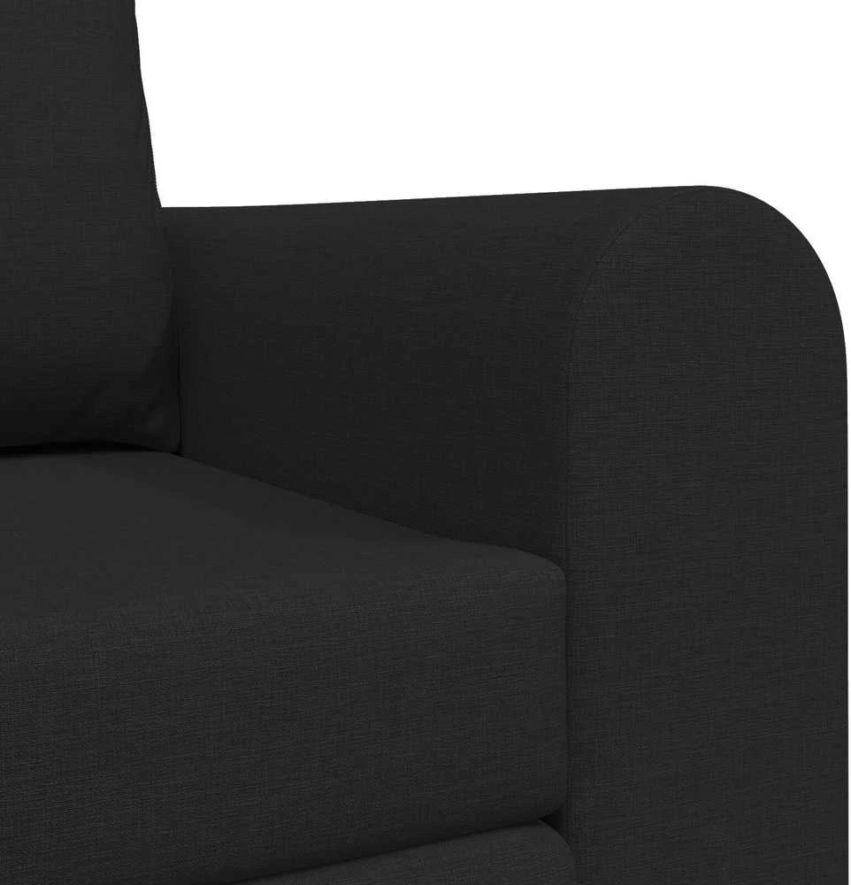 Sofa lova Juoda 148 x 71 x 83 cm audinys
