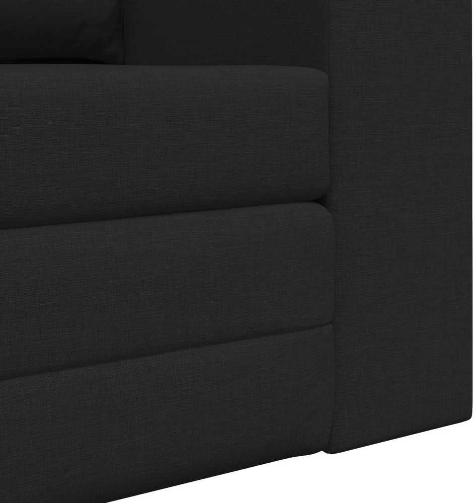 Sofa lova Juoda 148 x 71 x 83 cm audinys