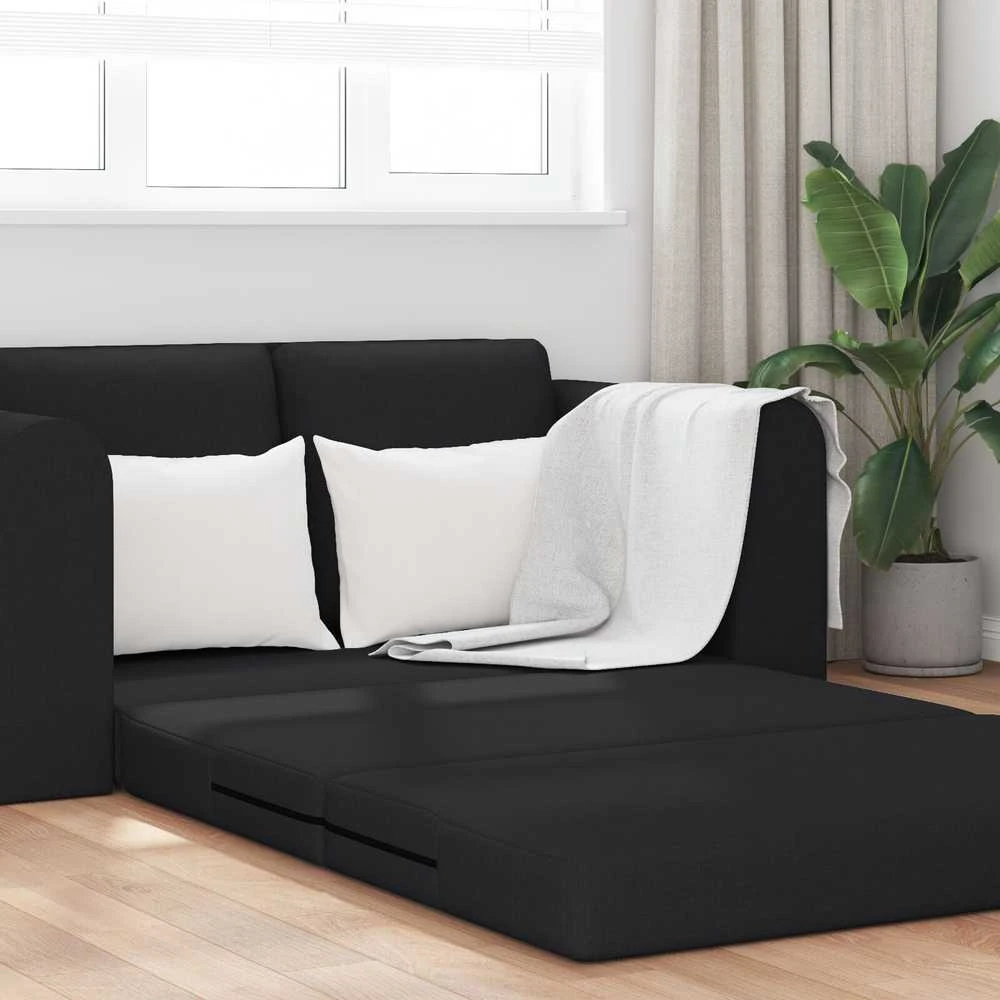 Sofa lova Juoda 148 x 71 x 83 cm audinys