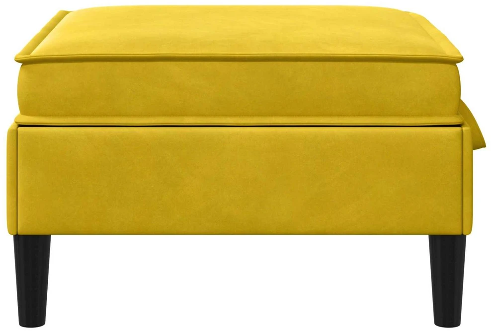 Sofa Sofos pufas su saugojimo funkcija Geltona Aksomas