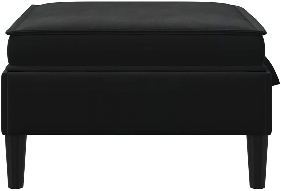 Sofa Sofos pufas su saugojimo funkcija Juoda Aksomas