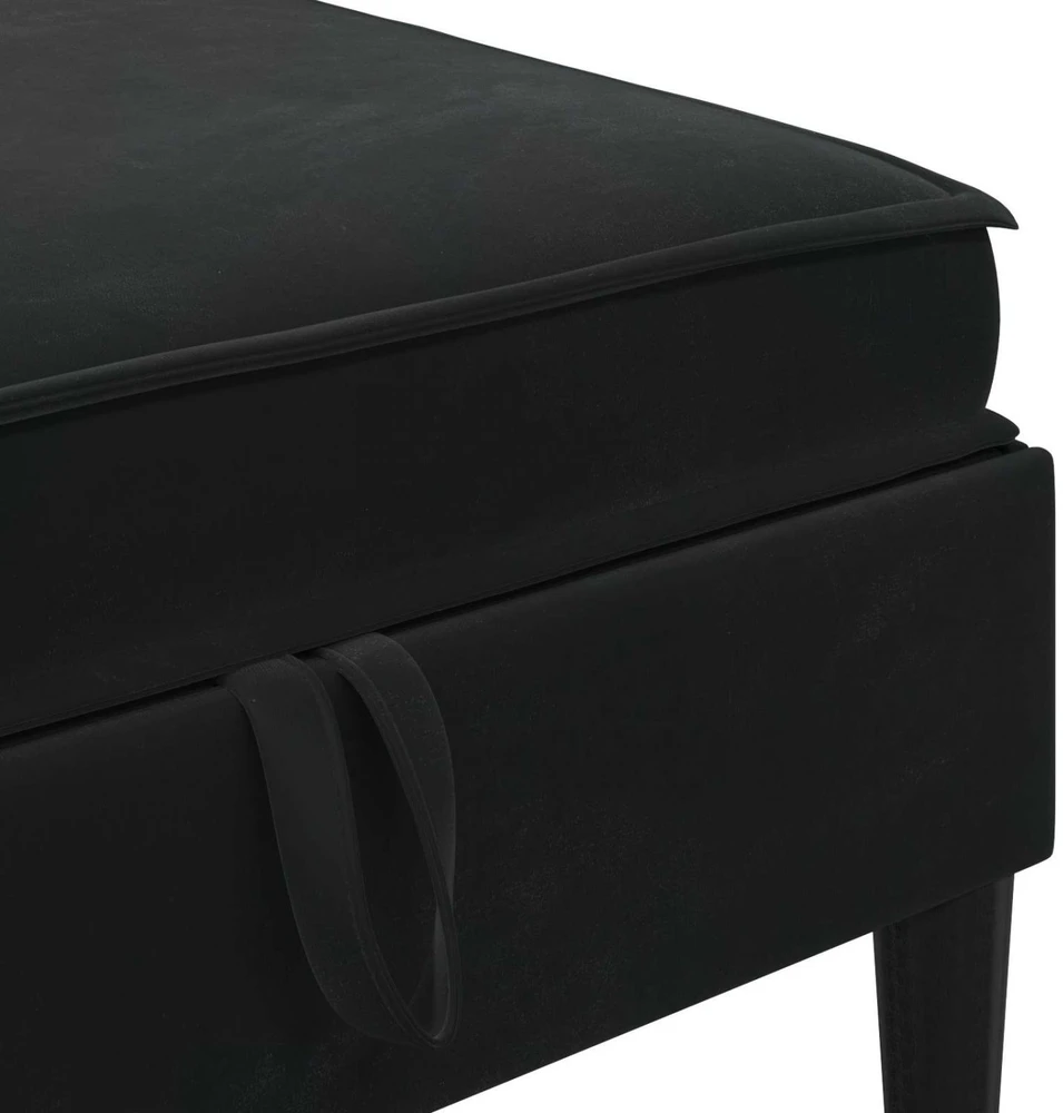 Sofa Sofos pufas su saugojimo funkcija Juoda Aksomas