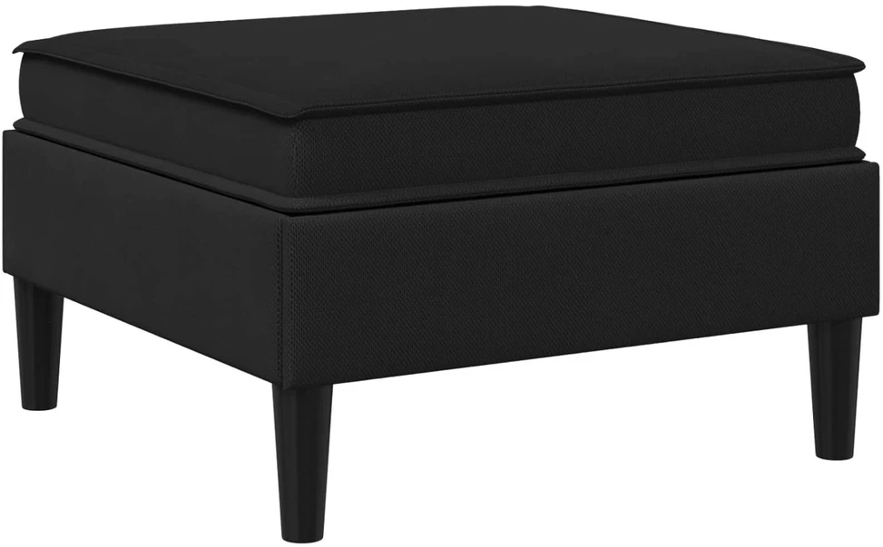 Sofa Sofos pufas su saugojimo funkcija Juoda Aksomas