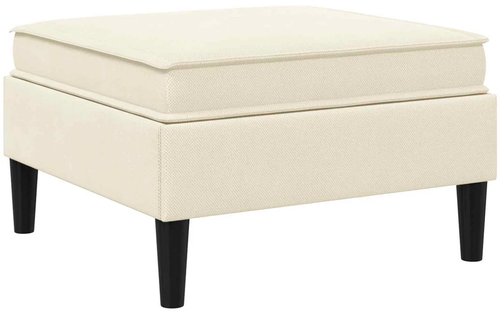 Sofa Sofos pufas su saugojimo funkcija Kreminė Aksomas