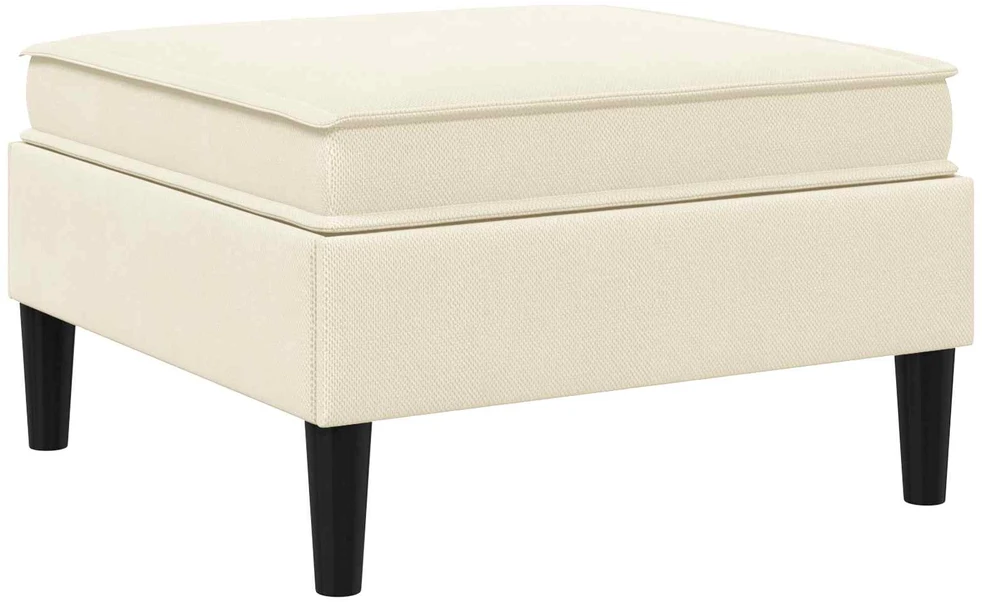Sofa Sofos pufas su saugojimo funkcija Kreminė Aksomas