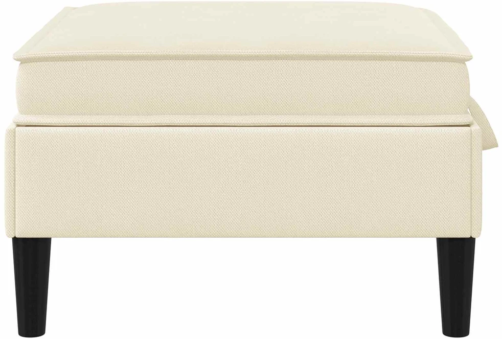 Sofa Sofos pufas su saugojimo funkcija Kreminė Aksomas