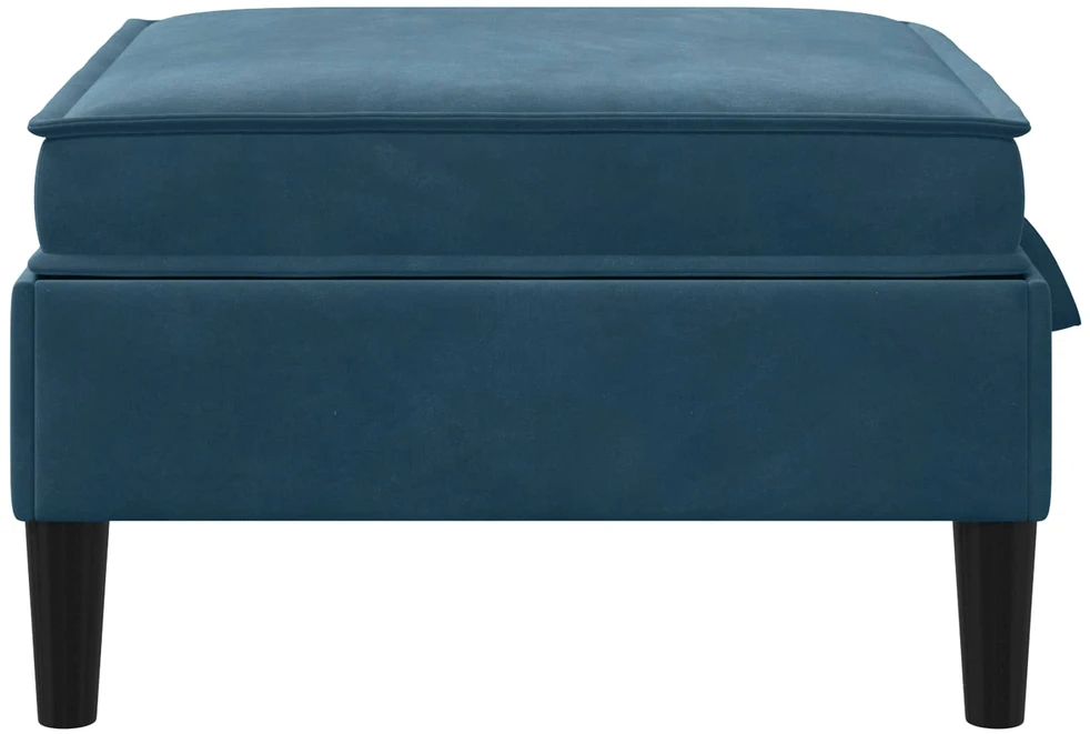 Sofa Sofos pufas su saugojimo funkcija Mėlyna Aksomas
