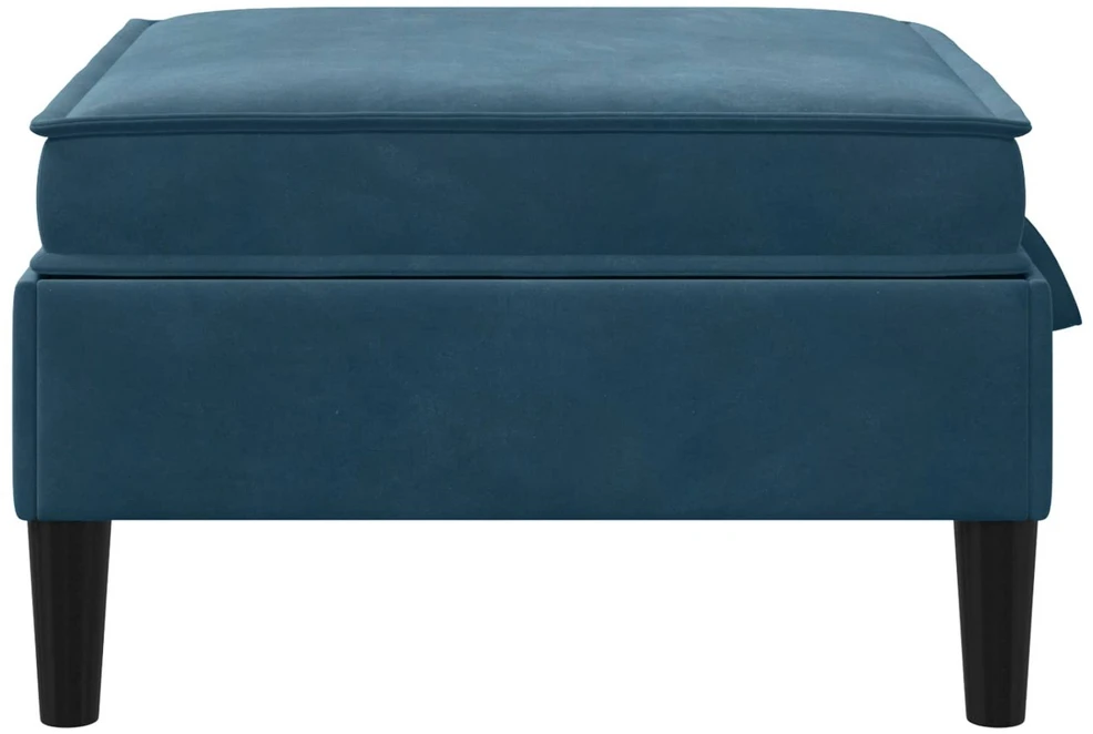 Sofa Sofos pufas su saugojimo funkcija Mėlyna Aksomas
