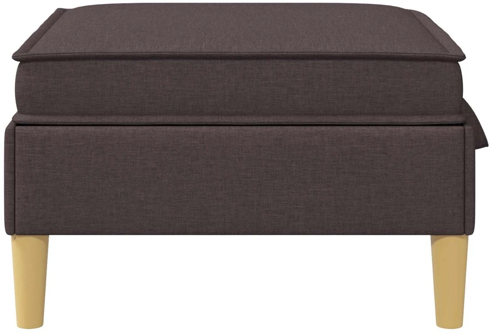 Sofa Sofos pufas su saugojimo funkcija Tamsiai rudas Audinys