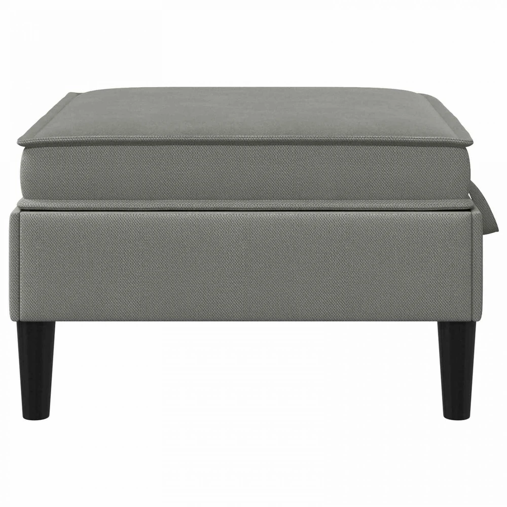 Sofa Sofos pufas su saugojimo funkcija Tamsiai pilka Aksomas