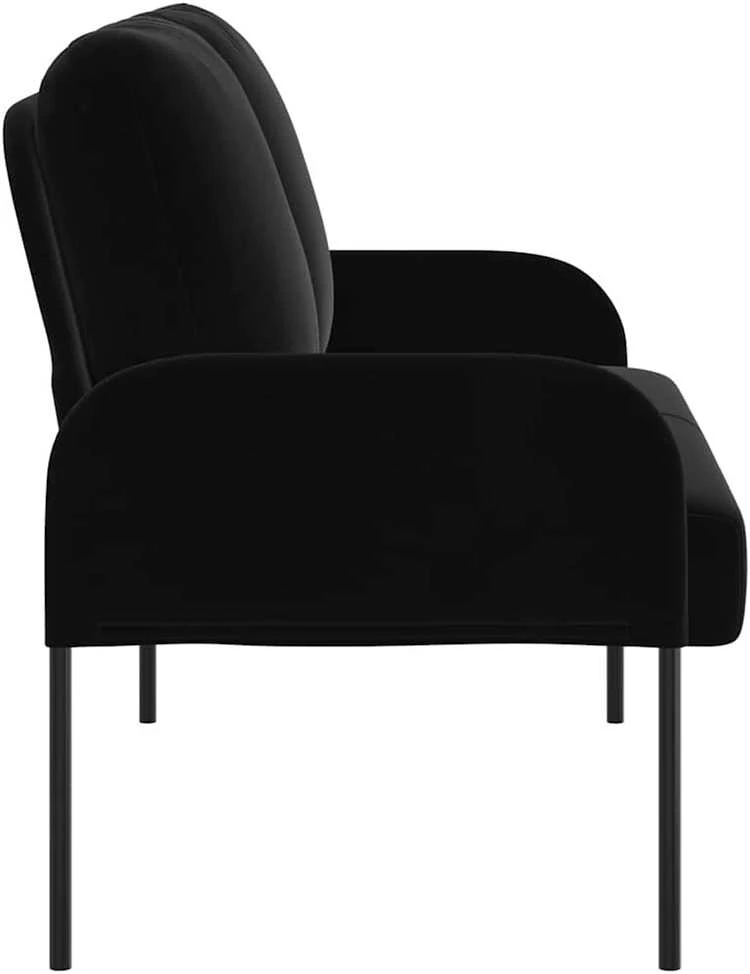 Sofa Sofos su pagalve 110cm Juoda fanera