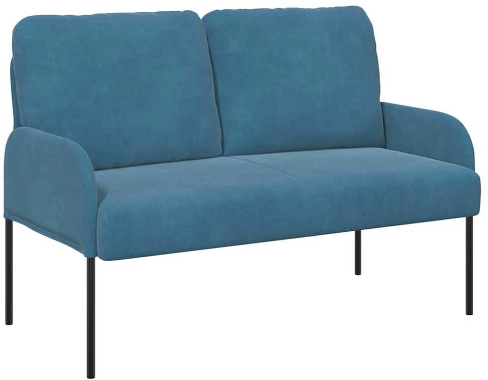Sofa Sofos su pagalve 110cm Mėlyna fanera