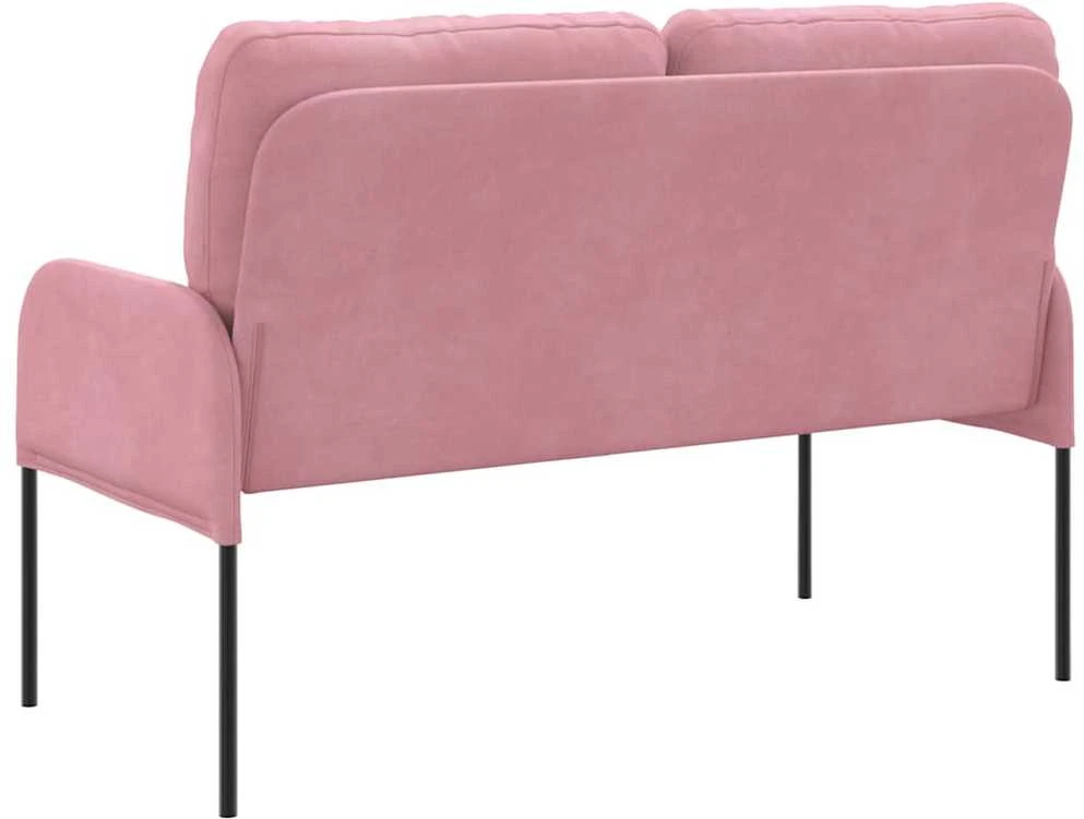 Sofa Sofos su pagalve 110cm Rožinė fanera