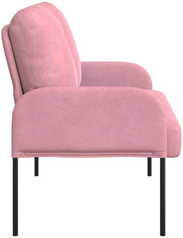 Sofa Sofos su pagalve 110cm Rožinė fanera