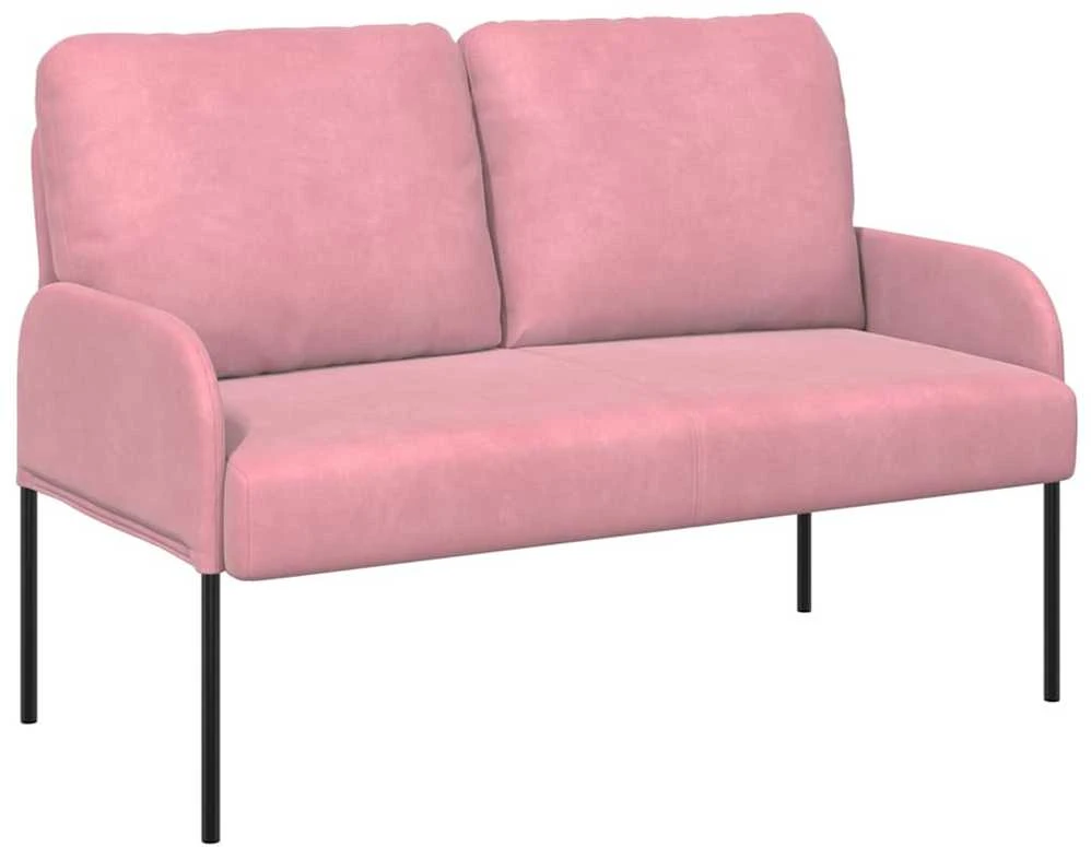 Sofa Sofos su pagalve 110cm Rožinė fanera