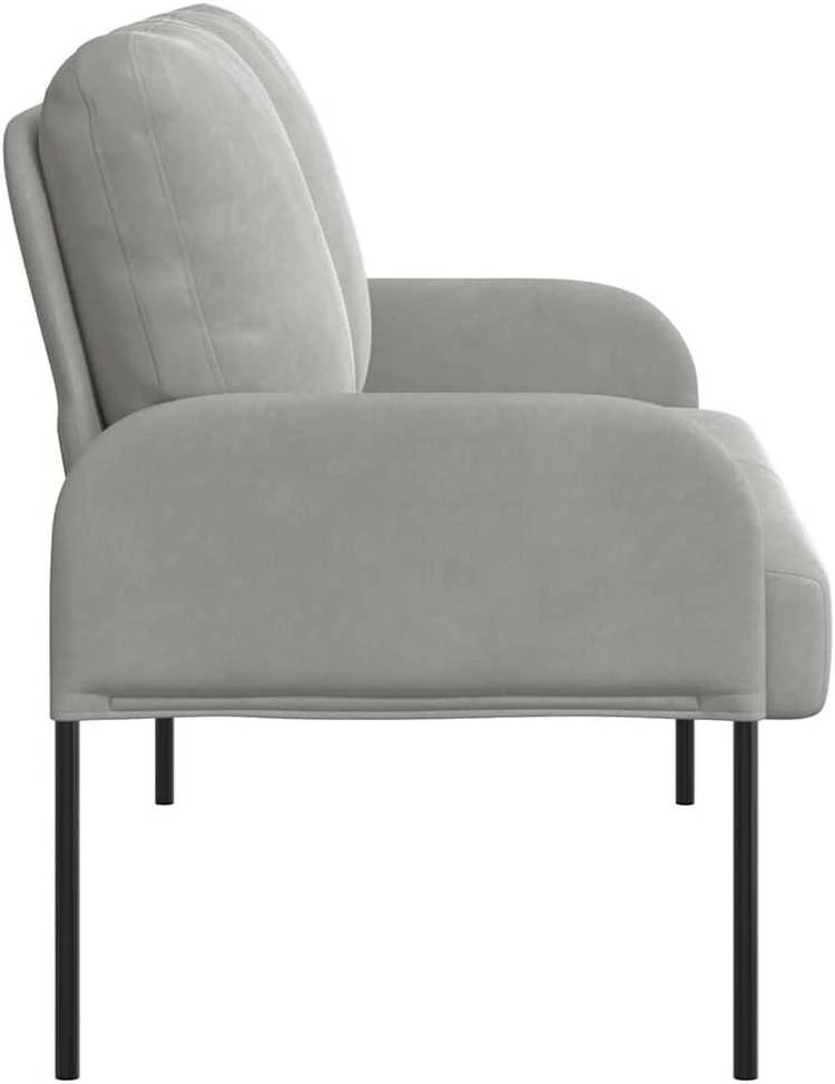 Sofa Sofos su pagalve 110cm Šviesiai pilka fanera