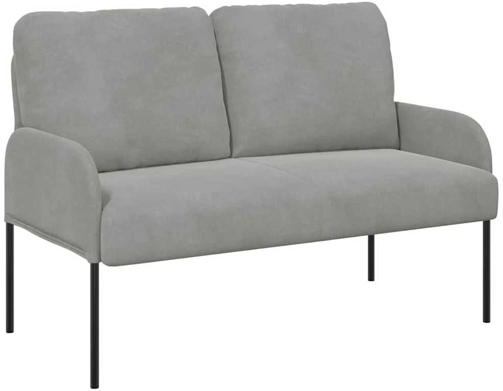 Sofa Sofos su pagalve 110cm Šviesiai pilka fanera