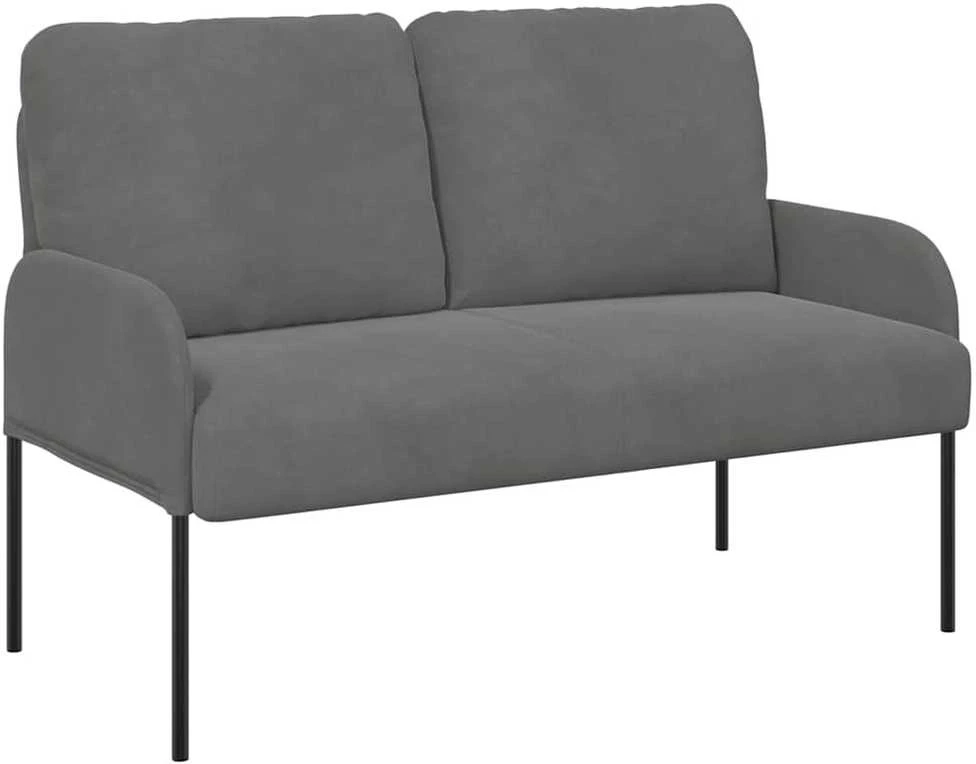 Sofa Sofos su pagalve 110cm Tamsiai pilka fanera