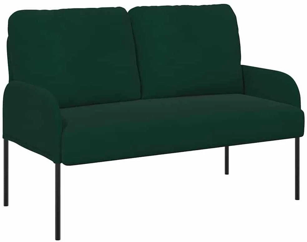 Sofa Sofos su pagalve 110cm Tamsiai žalia fanera