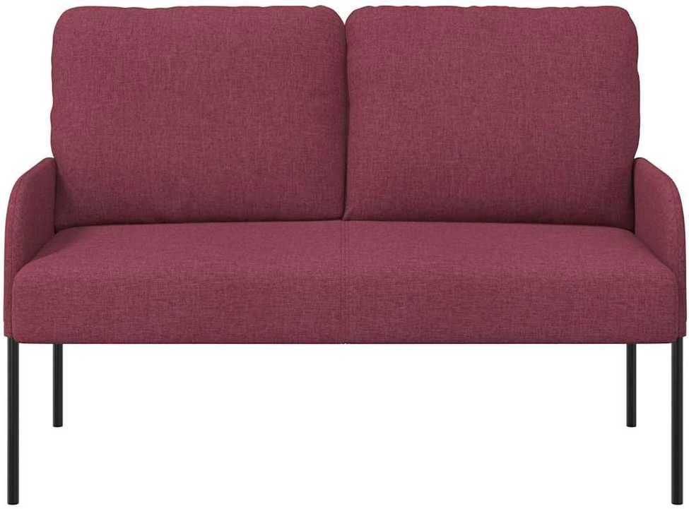 Sofa Sofos su pagalve 110cm Vyno raudona fanera