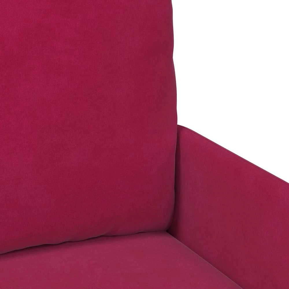 Sofa Sofos su pagalve 110cm Vyno raudona fanera