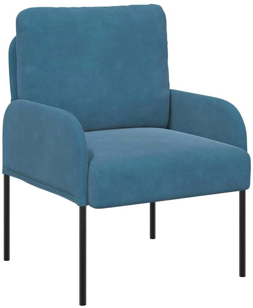 Sofa Sofos su pagalve 55cm Mėlyna fanera