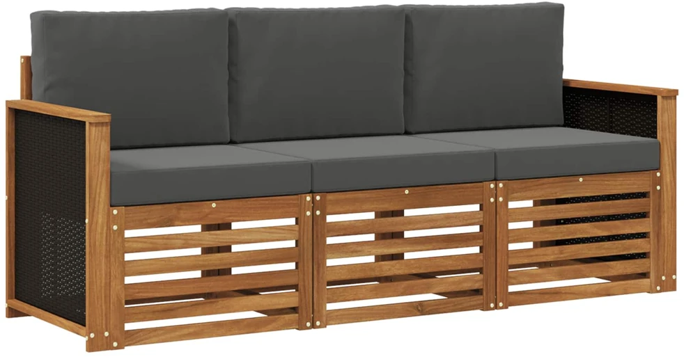Sofa Sofų komplektai 3 vnt. Kietos akacijos mediena