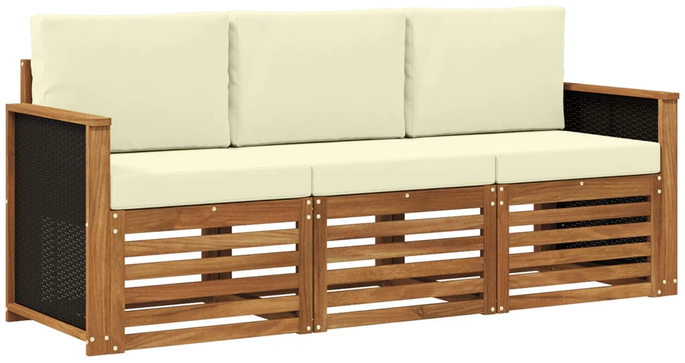 Sofa Sofų komplektai 3 vnt. Kietos akacijos mediena