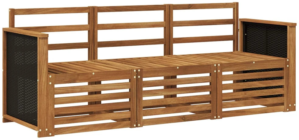 Sofa Sofų komplektai 3 vnt. Kietos akacijos mediena