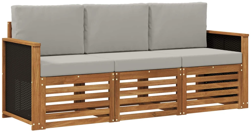 Sofa Sofų komplektai 3 vnt. Kietos akacijos mediena